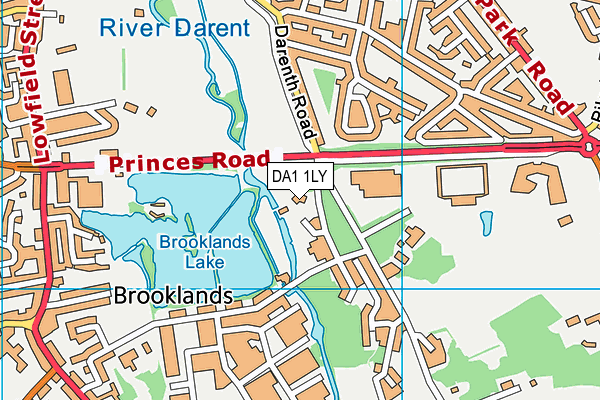 DA1 1LY map - OS VectorMap District (Ordnance Survey) DA1 1LY map - OS VectorMap District (Ordnance Survey)