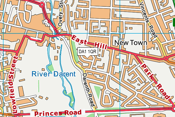 DA1 1QR map - OS VectorMap District (Ordnance Survey) DA1 1QR map - OS VectorMap District (Ordnance Survey)