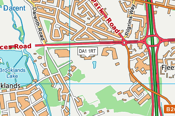 DA1 1RT map - OS VectorMap District (Ordnance Survey) DA1 1RT map - OS VectorMap District (Ordnance Survey)
