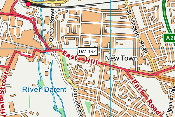 DA1 1RZ map - OS VectorMap District (Ordnance Survey) DA1 1RZ map - OS VectorMap District (Ordnance Survey)
