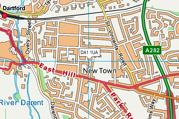 DA1 1UA map - OS VectorMap District (Ordnance Survey) DA1 1UA map - OS VectorMap District (Ordnance Survey)