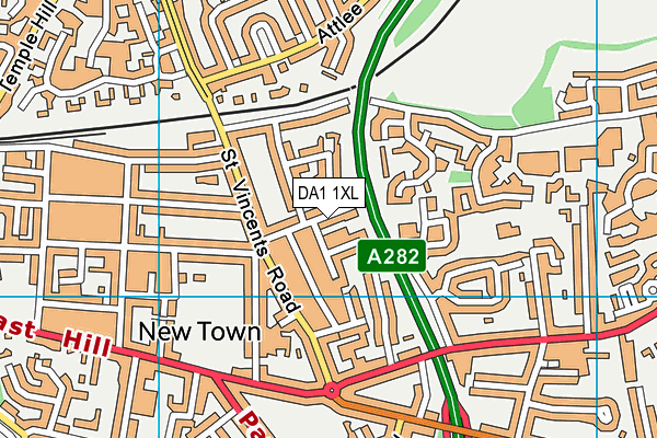 DA1 1XL map - OS VectorMap District (Ordnance Survey) DA1 1XL map - OS VectorMap District (Ordnance Survey)
