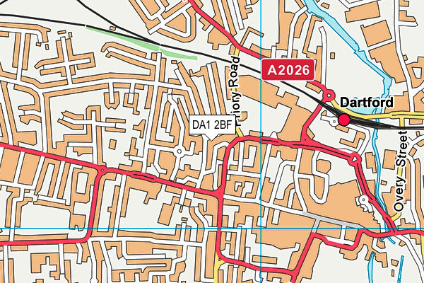 DA1 2BF map - OS VectorMap District (Ordnance Survey) DA1 2BF map - OS VectorMap District (Ordnance Survey)