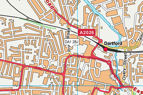 DA1 2BJ map - OS VectorMap District (Ordnance Survey) DA1 2BJ map - OS VectorMap District (Ordnance Survey)