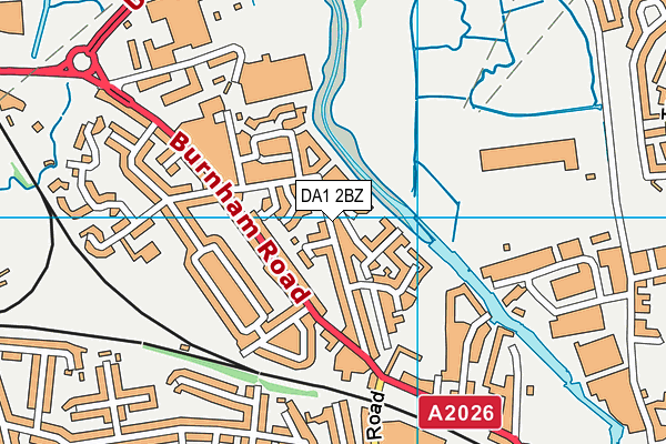 DA1 2BZ map - OS VectorMap District (Ordnance Survey) DA1 2BZ map - OS VectorMap District (Ordnance Survey)