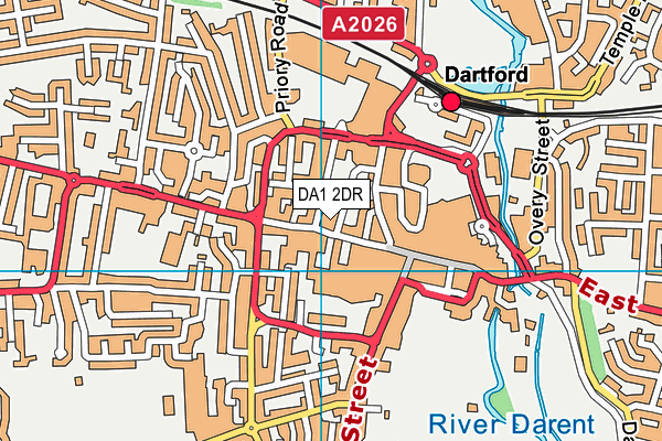 DA1 2DR map - OS VectorMap District (Ordnance Survey) DA1 2DR map - OS VectorMap District (Ordnance Survey)