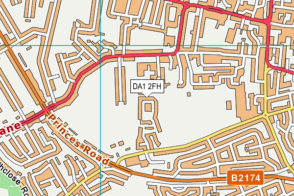 DA1 2FH map - OS VectorMap District (Ordnance Survey) DA1 2FH map - OS VectorMap District (Ordnance Survey)