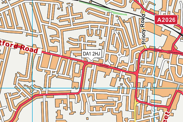 DA1 2HJ map - OS VectorMap District (Ordnance Survey) DA1 2HJ map - OS VectorMap District (Ordnance Survey)