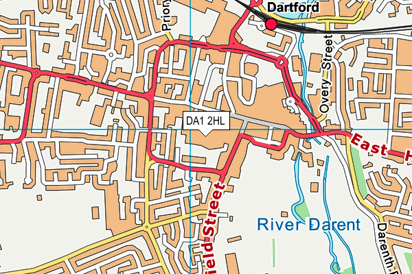 DA1 2HL map - OS VectorMap District (Ordnance Survey) DA1 2HL map - OS VectorMap District (Ordnance Survey)