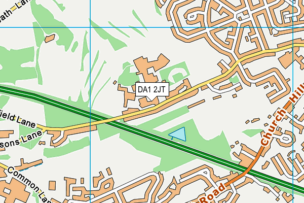 DA1 2JT map - OS VectorMap District (Ordnance Survey) DA1 2JT map - OS VectorMap District (Ordnance Survey)