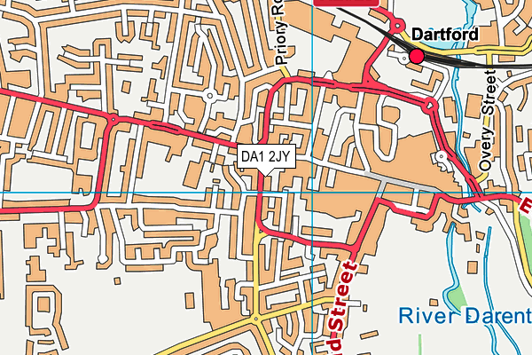 DA1 2JY map - OS VectorMap District (Ordnance Survey) DA1 2JY map - OS VectorMap District (Ordnance Survey)