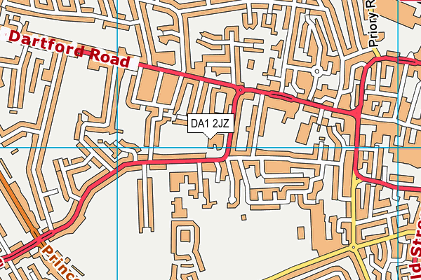 DA1 2JZ map - OS VectorMap District (Ordnance Survey) DA1 2JZ map - OS VectorMap District (Ordnance Survey)