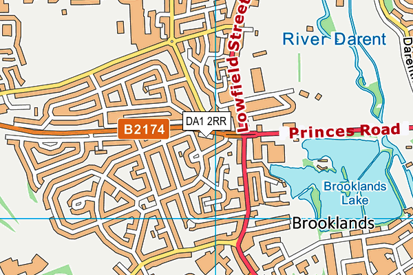 DA1 2RR map - OS VectorMap District (Ordnance Survey) DA1 2RR map - OS VectorMap District (Ordnance Survey)