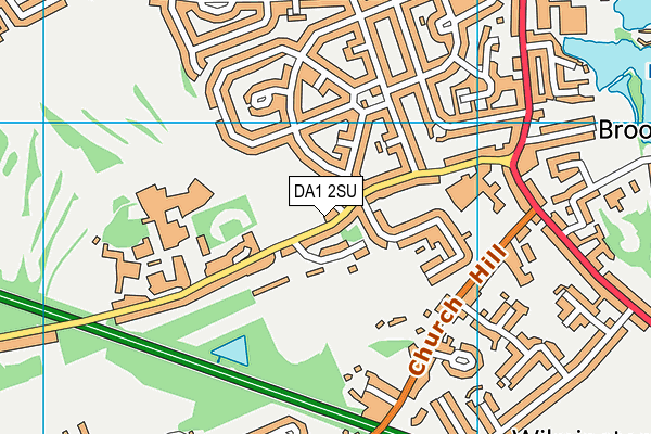 DA1 2SU map - OS VectorMap District (Ordnance Survey) DA1 2SU map - OS VectorMap District (Ordnance Survey)