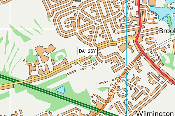 DA1 2SY map - OS VectorMap District (Ordnance Survey) DA1 2SY map - OS VectorMap District (Ordnance Survey)