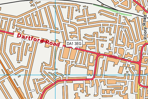 DA1 3EG map - OS VectorMap District (Ordnance Survey) DA1 3EG map - OS VectorMap District (Ordnance Survey)