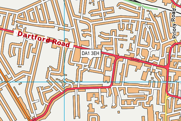 DA1 3EH map - OS VectorMap District (Ordnance Survey) DA1 3EH map - OS VectorMap District (Ordnance Survey)