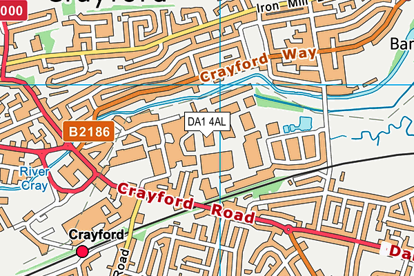 DA1 4AL map - OS VectorMap District (Ordnance Survey) DA1 4AL map - OS VectorMap District (Ordnance Survey)