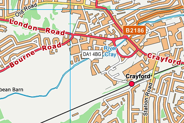 DA1 4BG map - OS VectorMap District (Ordnance Survey) DA1 4BG map - OS VectorMap District (Ordnance Survey)