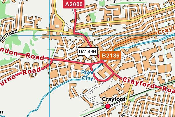 DA1 4BH map - OS VectorMap District (Ordnance Survey) DA1 4BH map - OS VectorMap District (Ordnance Survey)