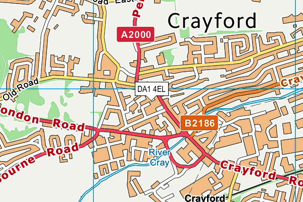 DA1 4EL map - OS VectorMap District (Ordnance Survey) DA1 4EL map - OS VectorMap District (Ordnance Survey)