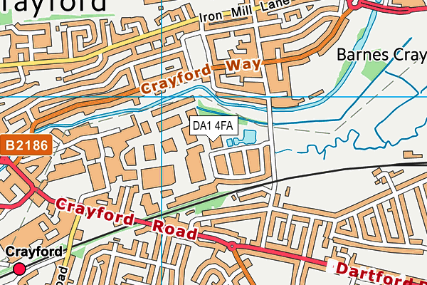 DA1 4FA map - OS VectorMap District (Ordnance Survey) DA1 4FA map - OS VectorMap District (Ordnance Survey)