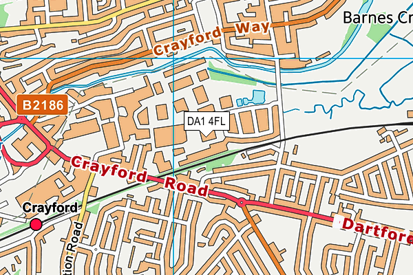 DA1 4FL map - OS VectorMap District (Ordnance Survey) DA1 4FL map - OS VectorMap District (Ordnance Survey)