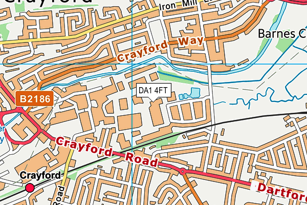 DA1 4FT map - OS VectorMap District (Ordnance Survey) DA1 4FT map - OS VectorMap District (Ordnance Survey)