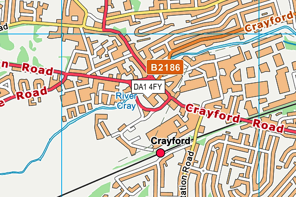 DA1 4FY map - OS VectorMap District (Ordnance Survey) DA1 4FY map - OS VectorMap District (Ordnance Survey)