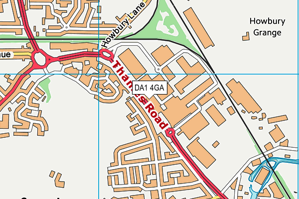 DA1 4GA map - OS VectorMap District (Ordnance Survey) DA1 4GA map - OS VectorMap District (Ordnance Survey)