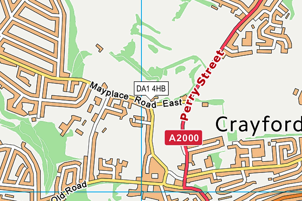 DA1 4HB map - OS VectorMap District (Ordnance Survey) DA1 4HB map - OS VectorMap District (Ordnance Survey)