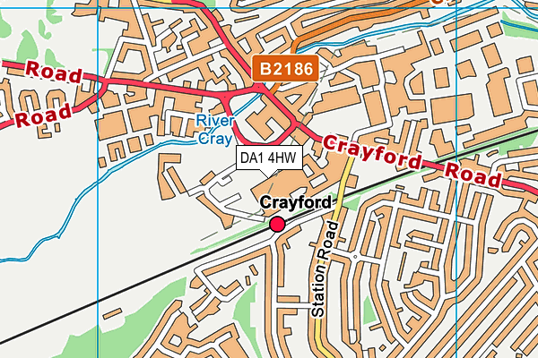 DA1 4HW map - OS VectorMap District (Ordnance Survey) DA1 4HW map - OS VectorMap District (Ordnance Survey)