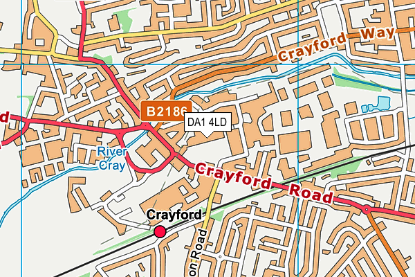 DA1 4LD map - OS VectorMap District (Ordnance Survey) DA1 4LD map - OS VectorMap District (Ordnance Survey)