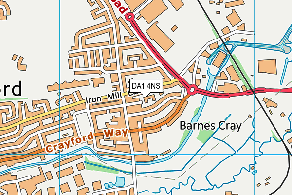 DA1 4NS map - OS VectorMap District (Ordnance Survey) DA1 4NS map - OS VectorMap District (Ordnance Survey)