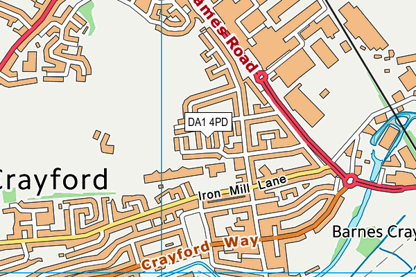 DA1 4PD map - OS VectorMap District (Ordnance Survey) DA1 4PD map - OS VectorMap District (Ordnance Survey)