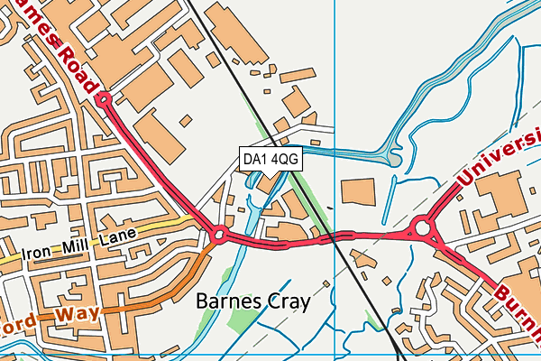 DA1 4QG map - OS VectorMap District (Ordnance Survey) DA1 4QG map - OS VectorMap District (Ordnance Survey)