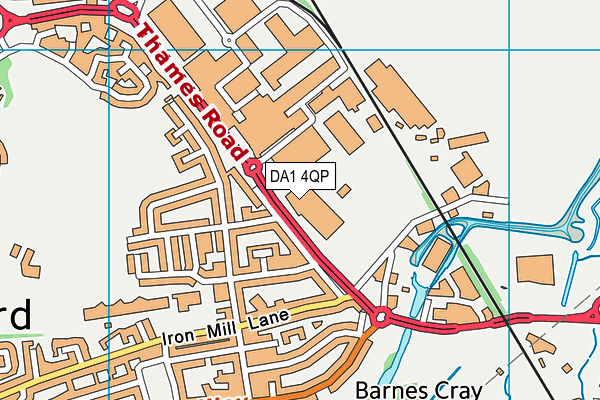 DA1 4QP map - OS VectorMap District (Ordnance Survey) DA1 4QP map - OS VectorMap District (Ordnance Survey)