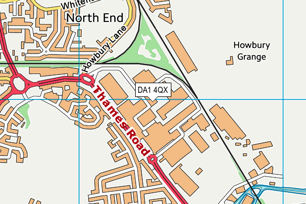 DA1 4QX map - OS VectorMap District (Ordnance Survey) DA1 4QX map - OS VectorMap District (Ordnance Survey)