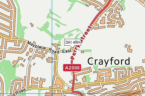 DA1 4RH map - OS VectorMap District (Ordnance Survey) DA1 4RH map - OS VectorMap District (Ordnance Survey)