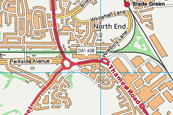 DA1 4SB map - OS VectorMap District (Ordnance Survey) DA1 4SB map - OS VectorMap District (Ordnance Survey)