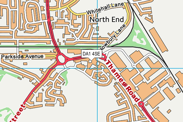 DA1 4SE map - OS VectorMap District (Ordnance Survey) DA1 4SE map - OS VectorMap District (Ordnance Survey)