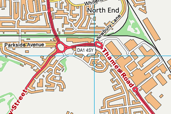 DA1 4SY map - OS VectorMap District (Ordnance Survey) DA1 4SY map - OS VectorMap District (Ordnance Survey)