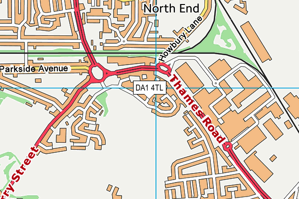 DA1 4TL map - OS VectorMap District (Ordnance Survey) DA1 4TL map - OS VectorMap District (Ordnance Survey)