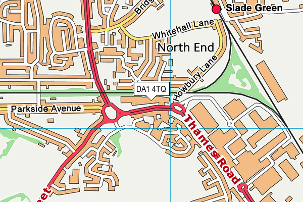 DA1 4TQ map - OS VectorMap District (Ordnance Survey) DA1 4TQ map - OS VectorMap District (Ordnance Survey)