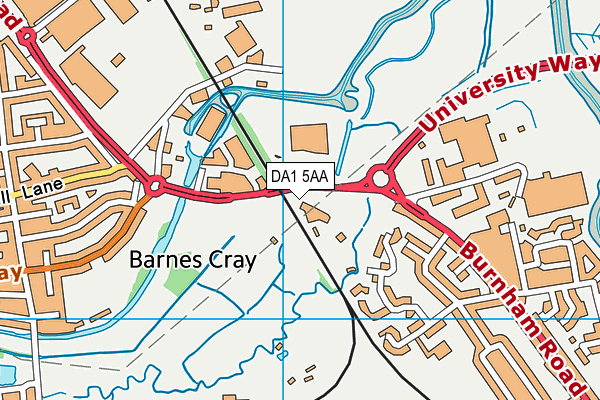 DA1 5AA map - OS VectorMap District (Ordnance Survey) DA1 5AA map - OS VectorMap District (Ordnance Survey)
