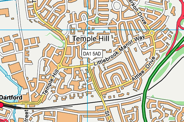 DA1 5AD map - OS VectorMap District (Ordnance Survey) DA1 5AD map - OS VectorMap District (Ordnance Survey)