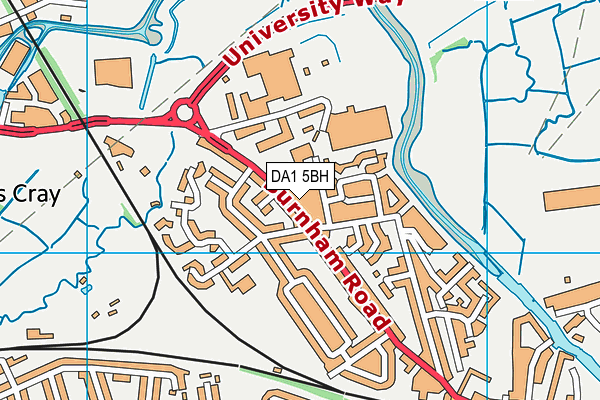 DA1 5BH map - OS VectorMap District (Ordnance Survey) DA1 5BH map - OS VectorMap District (Ordnance Survey)