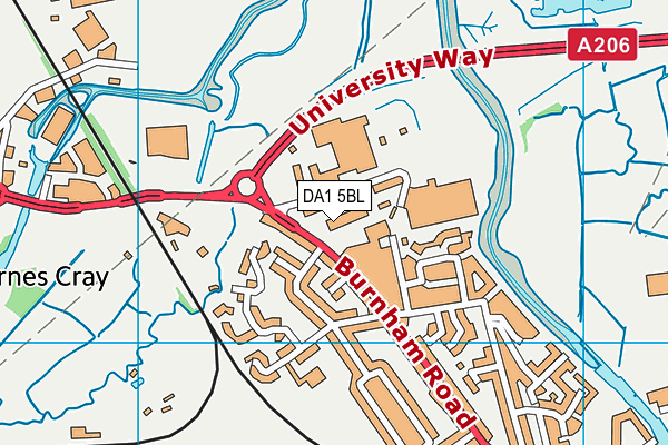 DA1 5BL map - OS VectorMap District (Ordnance Survey) DA1 5BL map - OS VectorMap District (Ordnance Survey)