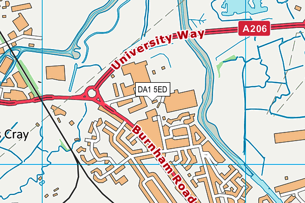 DA1 5ED map - OS VectorMap District (Ordnance Survey) DA1 5ED map - OS VectorMap District (Ordnance Survey)