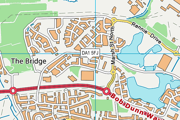 DA1 5FJ map - OS VectorMap District (Ordnance Survey) DA1 5FJ map - OS VectorMap District (Ordnance Survey)